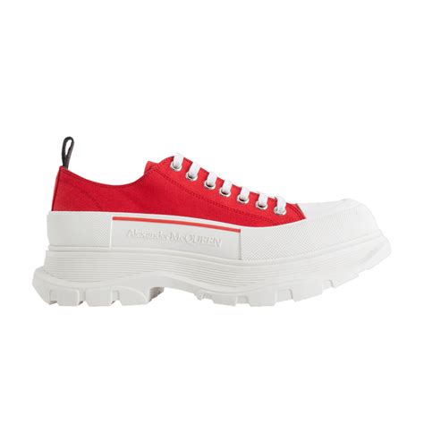 Alexander McQueen Tread Slick Lace Up 'Lust Red'.